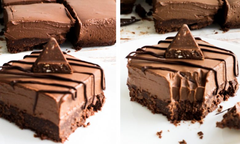 CHEESECAKE DE TOBLERONE SEM COZIMENTO FÁCIL CHEESECAKE DE TOBLERONE SEM COZIMENTO FÁCIL
