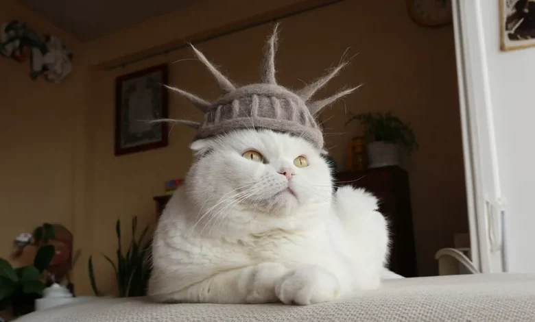 Casal Japonês Usa Pelo dos Seus Gatos Para Fazer Chapéus Caprichosos Que os Felinos Adoram Usar Casal Japonês Usa Pelo dos Seus Gatos Para Fazer Chapéus Caprichosos Que os Felinos Adoram Usar