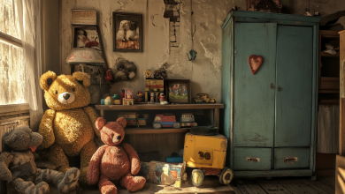 Ele colecionava brinquedos no sótão de uma casa antiga até encontrar um bilhete deixado por uma criança há muitos anos