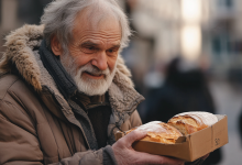 O homem que paga o pão de um estranho porque sabe como é — não ter nada