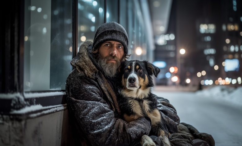 Naquela noite, eu simplesmente alimentei um homem sem-teto e seu cachorro, e um mês depois meu chefe me chamou e disse: “Você não tem ideia do que fez…”