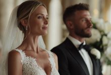 Eu estava de pé no altar, e no momento em que o padre abriu a Bíblia, a porta da igreja escancarou-se e uma mulher com uma criança nos braços entrou…