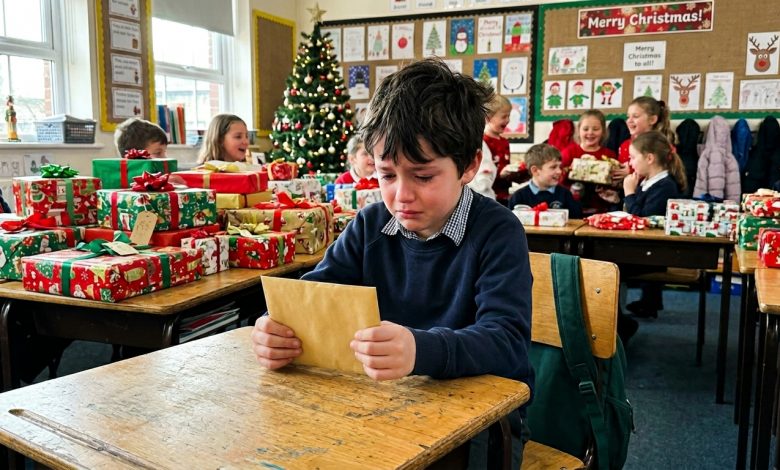 Ela zombou de um colega por ele ter vindo sem presente — até ler a carta dele ao Papai Noel
