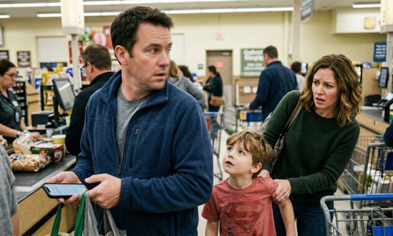 Eu estava na fila do supermercado quando um menino atrás de mim disse à mãe: «Olha! Aquele tio é a cara do papai»