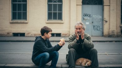 O menino deu seu almoço a um desconhecido congelado na rua — e não sabia que era um teste