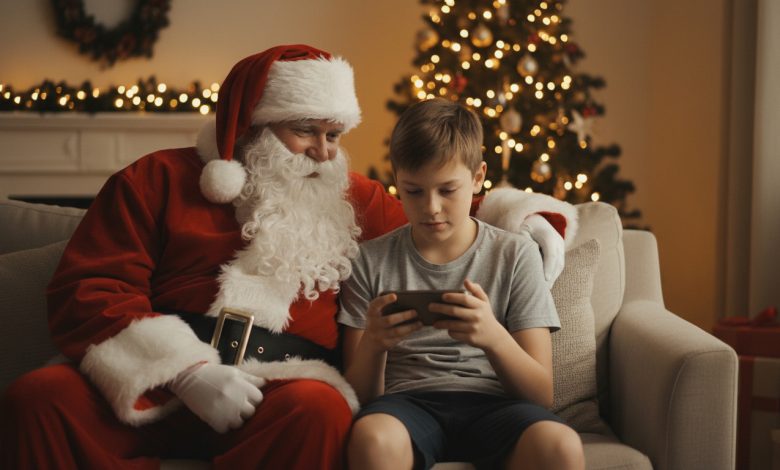 Eu contratei um homem para interpretar o Papai Noel para o meu filho — e notei que ele tinha uma marca de nascença igual à do meu filho