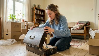 A Vovó deixou a casa para a vizinha, e para mim — apenas a velha máquina de costura. Mas debaixo dela, encontrei uma chave e um bilhete