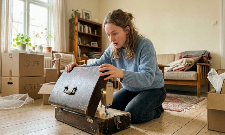 A Vovó deixou a casa para a vizinha, e para mim — apenas a velha máquina de costura. Mas debaixo dela, encontrei uma chave e um bilhete