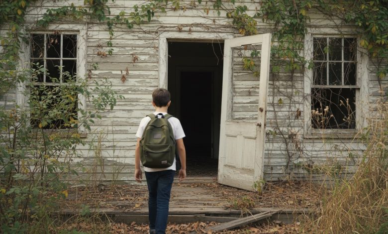 O professor notou que o aluno ia todos os dias para uma casa abandonada nos arredores — e decidiu segui-lo
