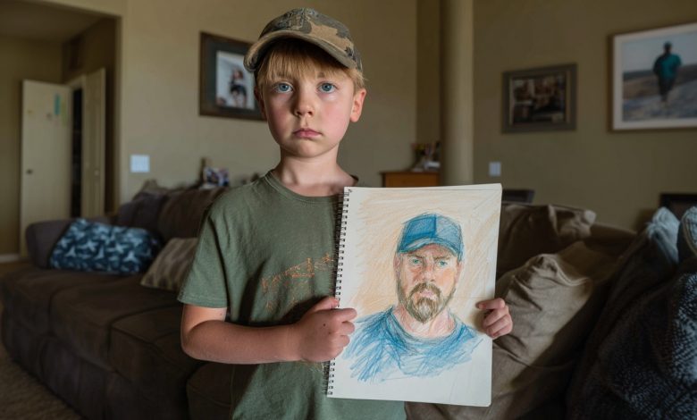 Meu filho desenhava o mesmo homem o tempo todo — e um dia ele bateu em nossa porta…