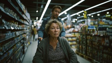 Uma compradora atrevida com um carrinho cheio cortou a fila de minha mãe, que estava em uma cadeira de rodas, no caixa. O que foi anunciado no sistema de som da loja deixou todos imóveis…