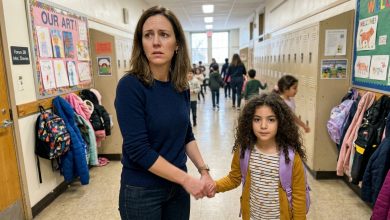 Uma das minhas filhas gêmeas morreu – três anos depois, no primeiro dia de aula da primeira série da minha filha, a professora disse: “As suas duas meninas estão indo muito bem”.