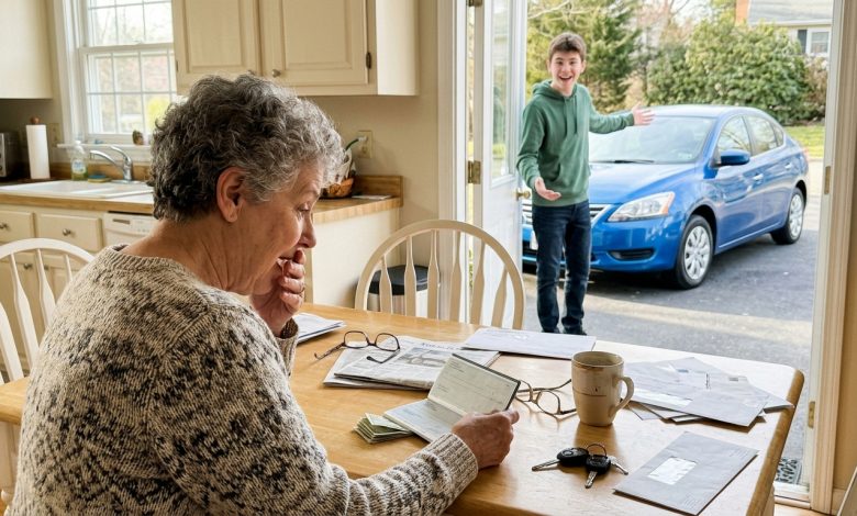 Eu transferi minhas economias da vida toda para o meu neto. Ele comprou um carro.