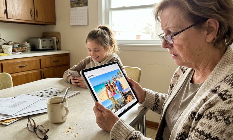 Minha neta me mostrou fotos das férias no seu tablet. Um mês antes, meu filho disse que não podia me emprestar mil para o dentista porque estavam mal financeiramente.