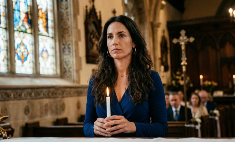 Bem no meio da cerimônia religiosa, a minha sogra começou a chorar alto e disse ao padre: «Ele merece coisa melhor. Eu sou mãe — eu sei melhor.» Na igreja. Na frente de todos. O meu marido baixou os olhos. Eu estava diante do altar, segurando uma vela, e senti algo dentro de mim afundar lentamente e, em certo momento, apaguei a vela e disse algo que ninguém ali esperava de mim…