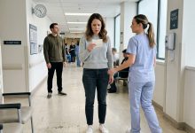 Uma Enfermeira Me Entregou Um Bilhete Enquanto Meu Ex Estava A Um Metro De Distância: “Ele Está Mentindo. Verifique a Câmera Às 3 Da Manhã.”