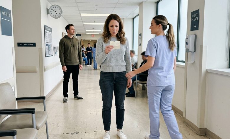 Una Enfermera Colocó una Nota en Mi Mano Mientras Mi Ex Estaba a un Metro de Distancia: “Está Mintiendo. Revisa la Cámara a las 3 a.m.”