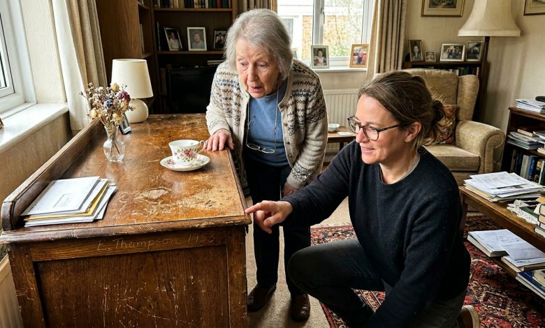 Coloquei o antigo aparador da minha avó à venda. O comprador apontou para uma marca sob a superfície — e sob o verniz havia um nome que ninguém da nossa família conhecia.