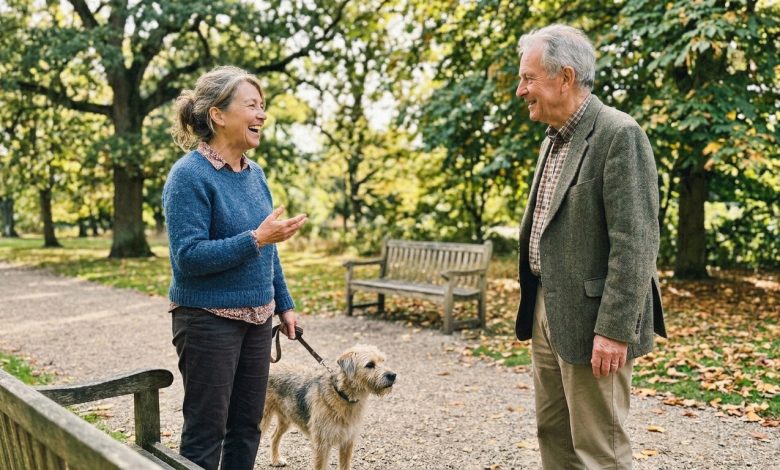 Conheci-o enquanto passeava com meu cachorro no parque. Tenho 63 anos e pensei que nunca mais olharia para alguém assim. Minha filha diz que estou me fazendo de boba. Não me sentia tão viva há anos.