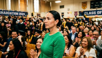 Na formatura da minha filha, o pai dela apareceu com a nova esposa e se sentou na primeira fila — eu fiquei em silêncio por oito anos por causa da minha filha — mas, quando ele se levantou para fazer um discurso sobre “a nossa família”, meu mundo desabou.